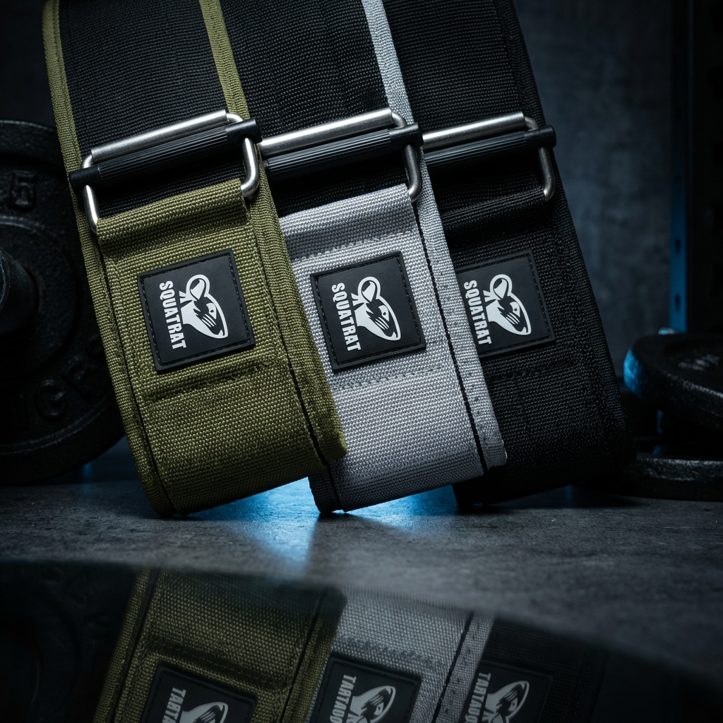 SQUATRAT Canvas Gürtel Farben Olive Schwarz Grau